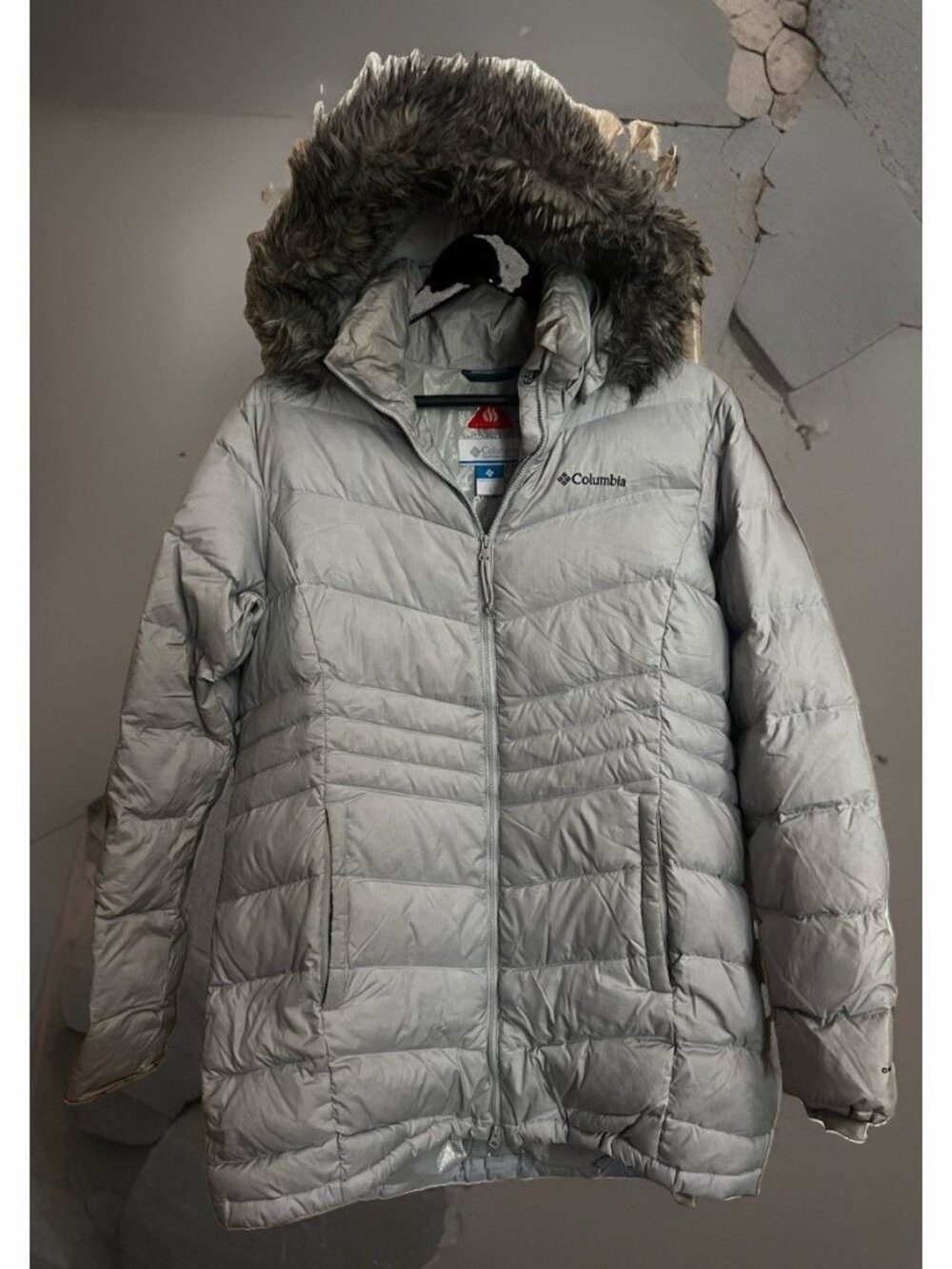 Columbia Lay D Down Quilted Hooded Ski & Snowboard Jacket Size Large